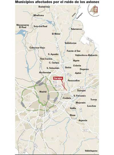 La Comunidad también presentará alegaciones al mapa ruido de Barajas