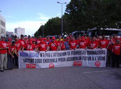 Marcha prohibida por la carretera de Barcelona