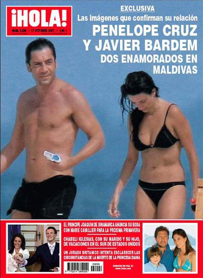 Pe y Bardem, en unas publicadas por la revista 'Hola'