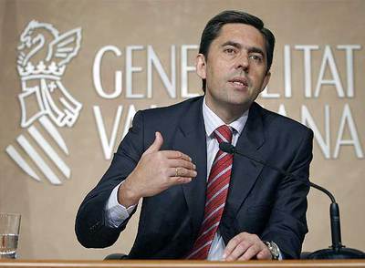 El vicepresidente primero del Consell, Vicente Rambla, en la rueda de prensa tras el consejo de gobierno.