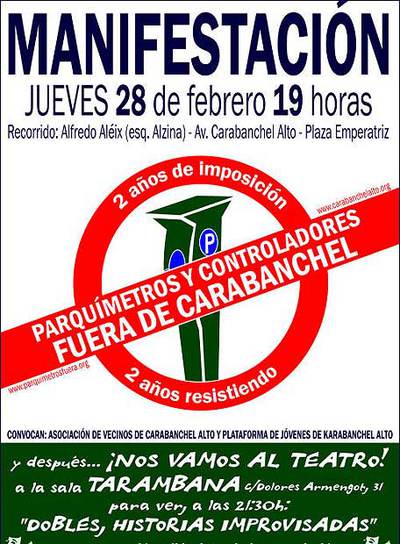 Cartel de la manifestación.
