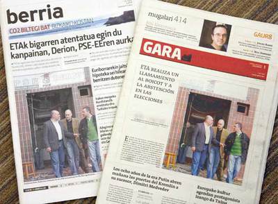 ETA llama a la abstención y el 'boicot' para el 9-M