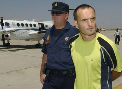 Olarra Guridi, a su llegada a España el pasado 5 de agosto, cuando Francia lo entregó para que fuera juzgado por sus causas pendientes.