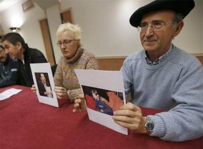 Arantza Urkaregi y Tasio Erkizia, detenidos esta madrugada en una operación policial contra el entorno de ANV, junto a Arnaldo Otegi.