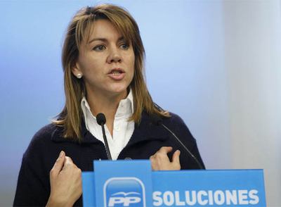 María Dolores de Cospedal, secretaria general del Partido Popular, ha comparecido hoy ante los medios, en la sede central del partido, en Madrid. Cospedal ha asegurado que su partido no tiene 