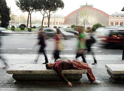 Los 'sin techo' atendidos en Madrid crecen un 40%