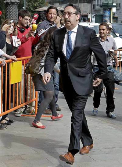 El sastre José Tomas a la entrada del TSJ de Valencia