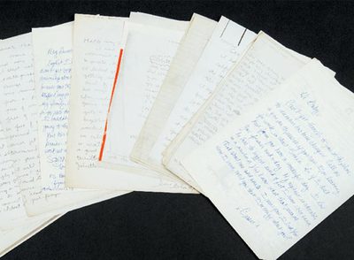 Cartas de amor que la cantante estadounidense Madonna enviaba al que fuera su novio en los años 90, Jim Albright