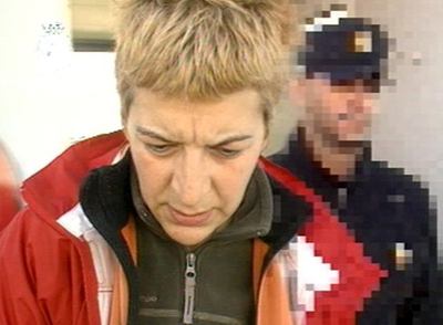 La etarra Gracia Morcillo a su llegada a España, en noviembre de 2008.
