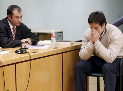 José Diego Yllanes, durante el juicio celebrado en Pamplona por la muerte de Nagore Laffage.
