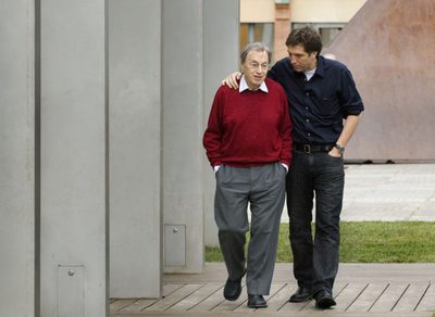 Jordi Solé Tura y su hijo Albert.