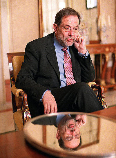 Javier Solana, ex Alto Representante de la UE y ahora encargado de la elaboración de la Estrategia Española de Seguridad