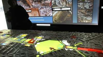 Maqueta del Parque Central de Valencia.