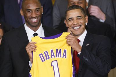 FOTOGALERIA: Los Lakers, con Obama
