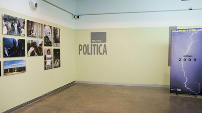 Vista del apartado de política de exposición  Fragments d'un any  una vez retiradas las fotos.
