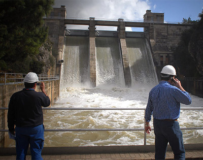 Los embalses rozan el 80% de su capacidad y la cuenca atlántica andaluza llega al 93%