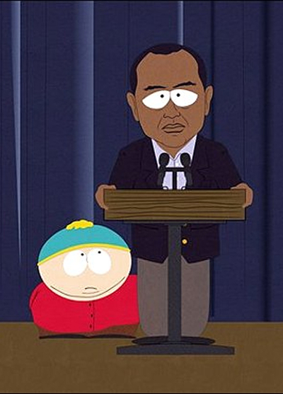 Un fotograma del capítulo de estreno de la 14 temporada de  South Park , que se estrena el miércoles 17 de marzo de 2010 en EE UU