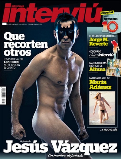Jesús Vázquez, en la portada de 'Interviú'.