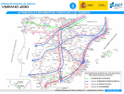 La DGT prevé que con motivo del año Xacobeo se sumen los movimientos del Camino de Santiago a los movimientos turísticos tradicionales.