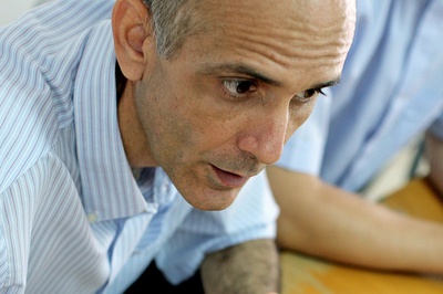 El ex preso cubano, José Luis García Paneque, en un momento de la rueda de prensa.