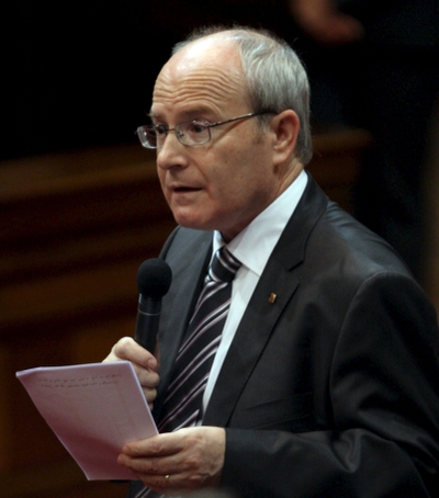 El presidente de la Generalitat, José Montilla, ayer en el Parlament