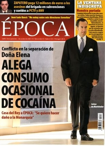Portada de la revista  Época  de octubre de 2008