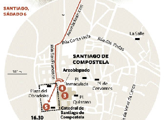 Unas 2.000 personas reciben eufóricas en Barcelona a Benedicto XVI