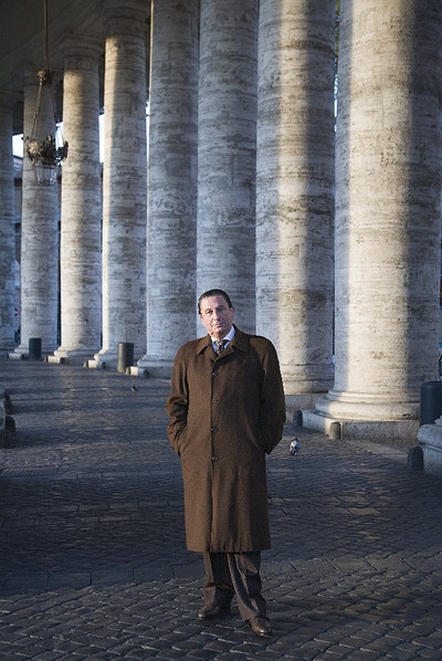 Francisco Vázquez, en la Plaza de San Pedro del Vaticano en 2007.