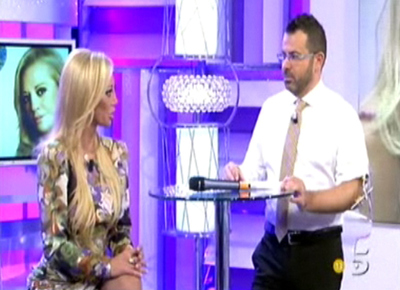 Fotograma de la emisión de  España pregunta Belén responde , en Telecinco