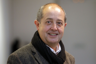 El número tres de la lista de CiU a la Generalitat, en la sede de EL PAÍS en Barcelona