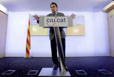 Artur Mas, líder de CiU, valora la ronda de contactos con otros grupos para su investidura.