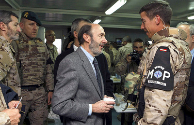 Rubalcaba: "Garantizar la seguridad en Afganistán supone garantizarla en España"