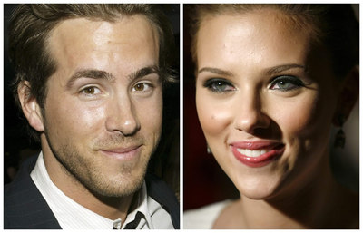 Ryan Reynolds y su ya ex mujer, Scarlett Johnansson