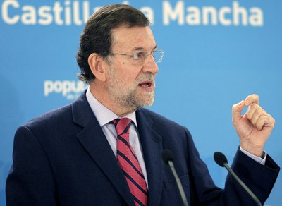 Mariano Rajoy, durante su intervención en la Junta Directiva de los populares celebrada en Ciudad Real.