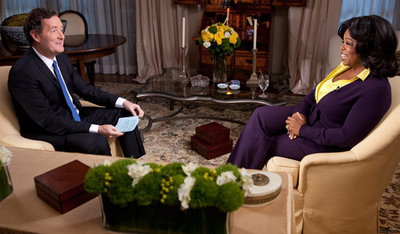 Oprah Winfrey, en la entrevista con Piers Morgan en su nuevo programa  Piers Morgan Tonight 