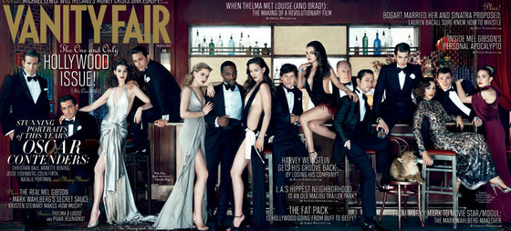 Desplegable de la portada de la revista  Vanity Fair .