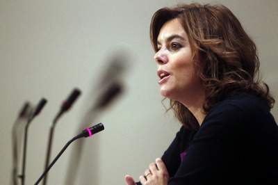 La portavoz del PP en el Congreso, Soraya Sáenz de Santamaría.