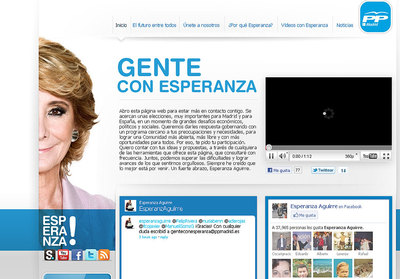 Aspecto de la  home  de la nueva web de Aguirre.
