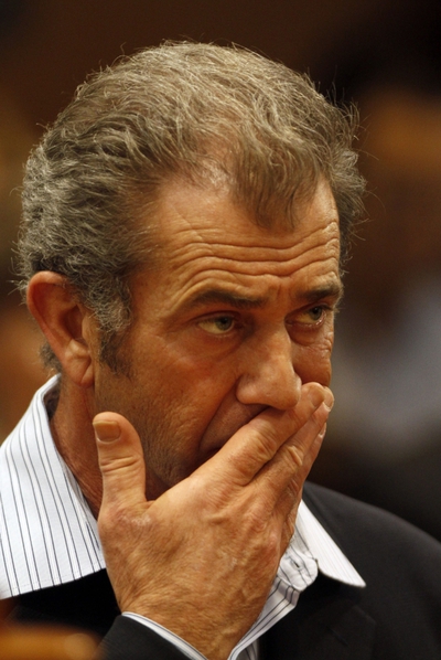 El actor y director estadounidense Mel Gibson en el juicio en su contra por agresión a su expareja.