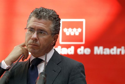 El consejero de Presidencia, Justicia e Interior, Francisco Granados, tras conocerse la reapertura del 'caso de los espías'.