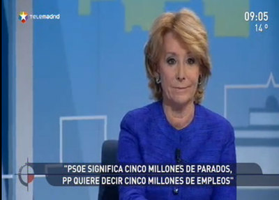 La candidata del PP, entrevistada esta mañana en  Los desayunos de El Círculo .