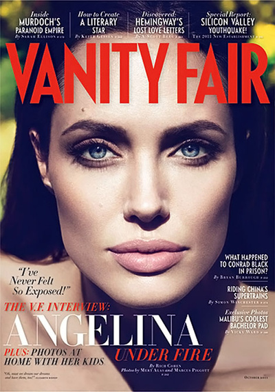 Portada del número de octubre de 2011 de la edición estadounidense de  Vanity Fair 