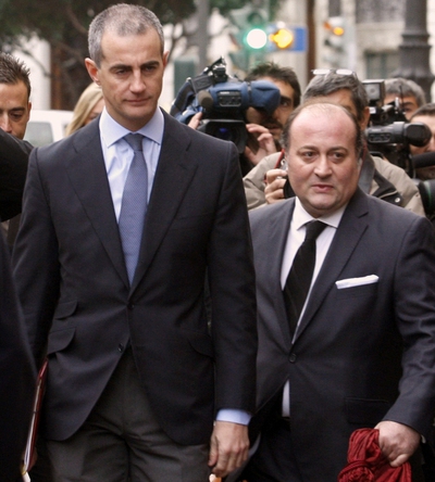 Ricardo Costa, a su llegada al tribunal.