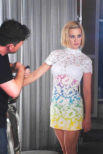 Katy Perry, en una imagen que la cantante colgó en su Twitter el 15 de diciembre de 2011