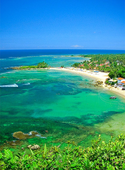 Vistas de una de las playas de Morro Sâo Paulo