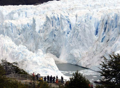 El Glaciar Perito Moreno en la Patagonia, Argentina.