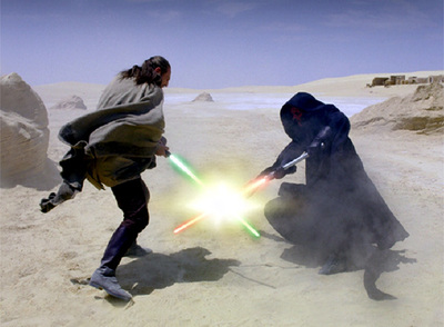 Una escena de la película 'La amenaza fantasma' rodada en Túnez