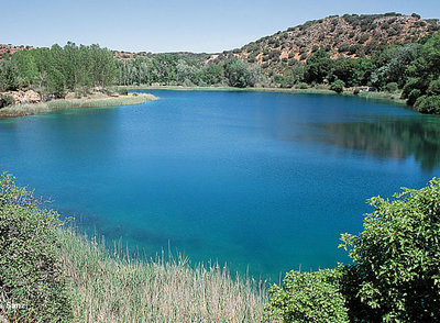 Paisaje de una de las lagunas de Ruidera, en Ciudad Real.