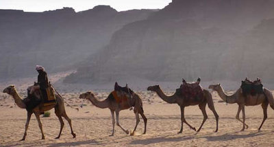James Irwing, astronauta del Apollo 15, comentó al Rey Hussein que este desierto es lo más parecido a lo que se puede ver en la luna