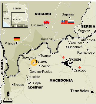 El Gobierno de macedonia da un ultimátum a los guerrilleros albaneses para que depongan las armas